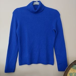Cashmere Charter Club Turtleneck Sweater Blue XS